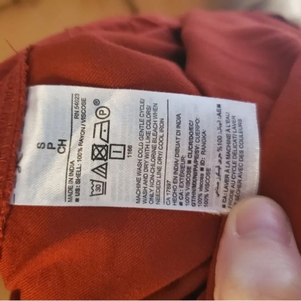 NWT Old Navy Tierra Red Long Sleeve Jumpsuit
